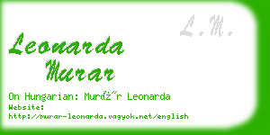 leonarda murar business card